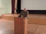 В центре досуга и кино «Россия» состоялась встреча жителей района с представителями добровольческого отряда «БАРС-Курск»