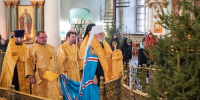 Рождественские богослужения в Знаменском кафедральном соборе - Курская епархия