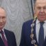 Путин вручил Лаврову орден Святого Андрея Первозванного — высшую награду России - KurskTV.Ru
