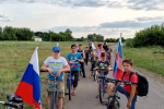 Велопробег с флагами организовали в День России в Черемисиновском районе