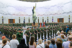 Призывники Преображенского полка из Курской области дали клятву в Музее Победы