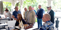 В курском парке имени 1 Мая появилась беседка для игры в шахматы - Городские Известия