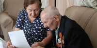 Поучаствовал в досрочном голосовании на дому 99-летний почётный гражданин Курской области Алексей Сорокин - Городские Известия