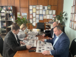 В Дмитриевском районе Курской области по нацпроекту ремонтируют школу