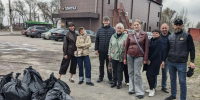 На Карла Маркса, 77 куряне очистили территорию от мусора - Городские Известия