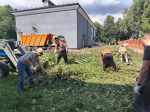 В Курске на улице Станционной вывезли более 16 кубометров древесных остатков
