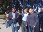 Александр Хинштейн находится с рабочей поездкой в Поныровском районе