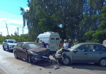 В Курской области столкнулись «Гранта» и «Солярис» – пострадала женщина