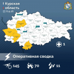 145 украинских беспилотников сбили над Курской областью за минувшие сутки