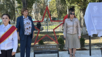 В курской школе №48 открыли Аллею Памяти выпускников, погибших при исполнении